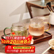 格娜斯（CRISTALGLASS）耐熱玻璃杯水杯子套裝泡茶杯帶把喝水杯大容量家用牛奶杯咖啡杯