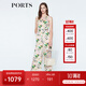 PORTS寶姿 新品 女裝無(wú)袖印花高腰連體褲LN8P100HPT041 粉色印花 L (8)