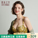 夏.娃.之.秀內(nèi)衣女小胸聚攏顯大軟支撐蕾絲刺繡文胸商場同款上托立挺塑形文胸 柳綠(3781) 80B /36B薄模杯