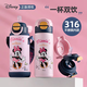迪士尼兒童保溫杯316食品級幼兒小學(xué)生水壺一杯雙飲保溫水杯帶杯套 6649米妮雙飲水壺 520ml