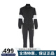 阿瑪尼（ARMANI）ARMANI阿瑪尼男裝運(yùn)動(dòng)套裝時(shí)尚運(yùn)動(dòng)服字母標(biāo)春秋款上衣褲子 黑色（6LPV63） XL （160-180斤）僅供參考