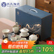 蘇氏陶瓷（SUSHI CERAMICS）汝窯茶具茶壺蓋碗主人杯帶茶盤(pán)功夫茶具平價(jià)禮盒禮品禮物J1220