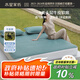 水星家紡A類頭層水牛皮 牛皮席子涼席皮革雙人單席藍(lán)-1.5米床
