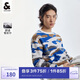杰克·瓊斯23年秋寬松針織迷彩針織衫223325003 奶白A42 170/92A/S 