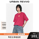 UR【HOT】2025秋季新款女裝萌寵章仔棉質(zhì)短袖T恤UYY450232 玫紅色 (偏寬松) S