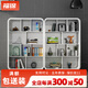 福錦（FUJIN）老板桌辦公家具簡(jiǎn)約主管桌現代大班臺總裁桌白色時(shí)尚經(jīng)理桌椅組合 2.4米書(shū)柜