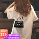 viney牛皮包包女包輕奢凱莉包斜挎手提單肩包生日禮物高級感送女友老婆