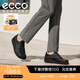 愛(ài)步（ECCO）樂(lè )福鞋男 25年秋季新款時(shí)尚袋鼠鞋男女同款牛皮休閑鞋增高 552504 黑色55250490000 40