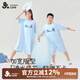 久歲伴【秒秒吸】兒童連體睡衣男女童睡袋家居服中大童短袖七分連體套裝