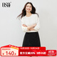 歐莎2025年秋季女新款復(fù)古白色蕾絲花邊長(zhǎng)袖T恤通勤打底衫上衣 白色 M