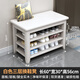 實(shí)木三層換鞋凳可坐式穿鞋凳入戶(hù)鞋柜家用門(mén)廳坐凳一體架 純白色-【三層】不滿(mǎn)意包退 【認準虔唐品牌】 90cm長(cháng)