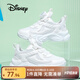 迪士尼（Disney）兒童跑步鞋男女童春秋戶(hù)外小白鞋中大童透氣運(yùn)動(dòng)鞋 白色  30 