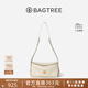BAGTREE【明星同款】包包樹(shù)奶盒包植鞣皮單肩斜挎腋下通勤Hobo枕頭女士包 皎月白-小號【雙磁吸款】 高級小眾