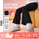 ASK JUNIOR【高彈】?jī)和澴?5秋季小童修身顯瘦喇叭褲女童細(xì)閃木耳邊長(zhǎng)褲