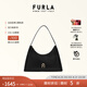 芙拉（FURLA）【七夕禮物】DIAMANTE牛皮小號女士時(shí)尚單肩包鉆石包腋下包高級感 黑色