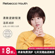 瑞貝卡（Rebecca）假發(fā)女空氣劉海短直發(fā)全真人發(fā)蓬松自然甜美女生時(shí)尚頭套 棕黑色 短發(fā) 手織發(fā)縫工藝