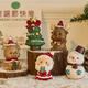麗慶圣誕節裝扮迷你樹(shù)脂擺件兒童節老人店鋪櫥窗家用裝飾品創(chuàng  )意拍照 【5件套】樹(shù)+老人+雪人+麋鹿+小熊