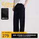 卡賓側(cè)邊織帶拼接休閑褲25夏季精致高周波 煤黑色01  2XL 185/54/ 