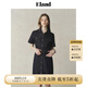 ELAND【100%棉】衣戀連衣裙女甜美H型微落肩中長(cháng)款裙子25夏季新款 深牛仔色(57)D/Indigo M /165
