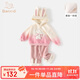 班喜迪女童秋冬裝套裝2025新款洋氣兒童連帽衛衣加絨寶寶棉褲冬季兩件套 粉色 90 cm