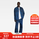 G-STAR RAW宣傳片同款寬松長(cháng)袖全印花彈力牛仔外套襯衫D23007 復古海藍 M