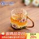 蘇氏陶瓷（SUSHI CERAMICS）玻璃琺瑯彩雛菊磨切杯品茗杯主人杯