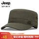 吉普（JEEP）帽子男士棒球帽夏季百搭平頂太陽帽青年中老遮陽帽防曬