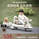 貝易（BEIE）皇室扭扭車(chē) 嬰兒童車(chē)1-3歲搖搖車(chē)防側翻搖擺車(chē)拖箱款禮物 卡其色