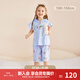 英氏（YEEHOO）兒童套裝春夏居家服寶寶衣服可愛(ài)萌寵童趣 輕薄紫100CM