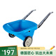 Hape沙灘玩具 手推運(yùn)沙車海邊裝沙挖沙翻斗車工具3-6歲男女挖沙玩雪 E4047沙灘推車藍(lán)色