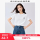 佐丹奴短袖T恤女夏季純棉可愛(ài)動(dòng)物頭像刺繡圓領(lǐng)上衣13325324