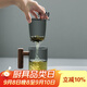 叁旬玻璃泡茶杯茶水分離茶杯男女士大容量耐熱水杯辦公室花茶杯子 木笙杯（青純）胡桃木_帶過(guò)濾_帶杯墊