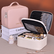 年多多化妝品分區收納包便攜大容量化妝包輕奢高級旅行專(zhuān)用手提式洗漱包 粉色【大容量防水耐臟易打理】