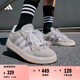 adidas「面包鞋」GRAND COURT BASE 00s休閑低幫板鞋男女阿迪達(dá)斯   淺灰/白色/樹脂黃   40.5