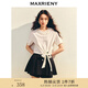 MAXRIENY精致日常短袖上衣高級氣質(zhì)感修身顯瘦T恤2025春季新款 本白 L