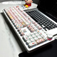 Noppoo客制化機械鍵盤(pán)女生 高顏值可愛(ài)辦公電競游戲108鍵有線(xiàn)版電腦鍵盤(pán) 【HelloKitty凱蒂貓】108鍵-有線(xiàn)版 【高特茶軸】碼字辦公