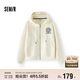 森馬（Semir）[商場(chǎng)同款]外套女連帽刺繡學(xué)院風(fēng)2025春寬松質(zhì)感夾克101125108002