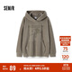 森馬（Semir）史努比系列衛(wèi)衣女中長款假兩件圖案冬oversize搖粒絨101724116019