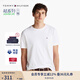 TOMMY HILFIGER【輕奢感】25夏男純棉雙面平紋休閑輕薄高級感短袖上衣T恤 白色YBR L （推薦：150-165斤）