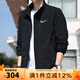 耐克（NIKE）外套男士上衣 25夏季新款運動(dòng)服裝立領(lǐng)休閑防風(fēng)衣冰絲速干夾克 FB7500-010 2XL