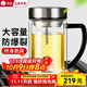 希諾（HEENOOR）玻璃杯帶把手柄雙層防燙帶濾網(wǎng)辦公室泡茶杯便攜家用寬口水杯男士 專(zhuān)柜款-帶濾網(wǎng)-6720- 290ml