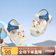 B.Duck小黃鴨童鞋兒童涼鞋寶寶包頭叫叫鞋夏季男女童學(xué)步鞋6815米藍(lán)22