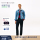 TOMMY HILFIGER秋冬男裝潮流多色通勤微彈商務(wù)職場紳士直筒西褲休閑長褲 藏青色FAP -直筒版-正常拍 33 （2.6尺）