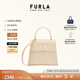 芙拉（FURLA）[11.11搶先購]1927牛皮復古簡(jiǎn)約純色小號女士單肩包斜挎包手提包 裸色