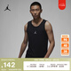 耐克（NIKE）Jordan官方耐克喬丹男子背心純棉簡(jiǎn)約FQ6990 010黑 L