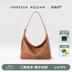 VANESSA HOGAN【張雅欽同款】VH女包欣冉hobo包頭層植鞣牛皮斜挎單肩包生日禮物 可可紅棕-中號+綠野仙蹤禮盒