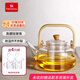 heisou煮茶壺圍爐煮茶器玻璃燒水壺蒸煮茶具加厚泡茶養生壺1000mlKC5102