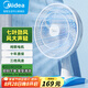 美的（Midea）臺式電風(fēng)扇七葉柔風(fēng)輕音臥室宿舍廣角遠距交流定頻臺扇辦公室桌面節能省電搖頭小型電扇 FGAU40D