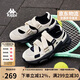 卡帕（Kappa）官方背靠背運動(dòng)涼鞋子女夏季新款瑪麗珍外穿沙灘拖鞋女 黑色 38