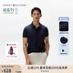 TOMMY HILFIGER【輕奢感】25夏季男絲光棉肌理高級(jí)感商務(wù)修身短袖翻領(lǐng)POLO03809 藏青色DW5 XL （推薦：155-170斤）